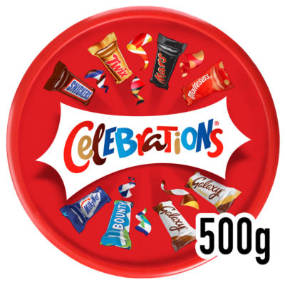 Celebrations chocolate sharing tub 500g, UK version