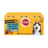 ASDA Pedigree Protein+ Chunks Mixed in Loaf Adult Wet Dog Food 6 Pack- Buy online at McGrocer