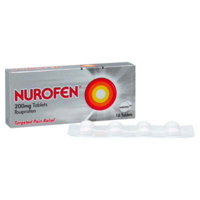 Nurofen 200mg ibuprofen tablets 16 tablets, imported from the UK