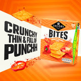 Jacob's Bites smoked paprika crackers 125g, imported from the UK