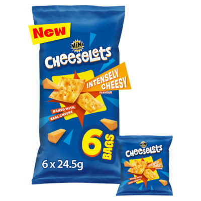 Mini Cheddars Cheeselets intensely cheesy flavour multipack 147g - British product