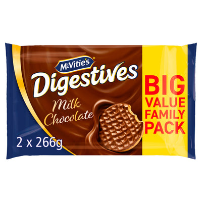 ASDA McVitie's Milk Chocolate Digestive Biscuits 2 x 266g- Buy online at McGrocer