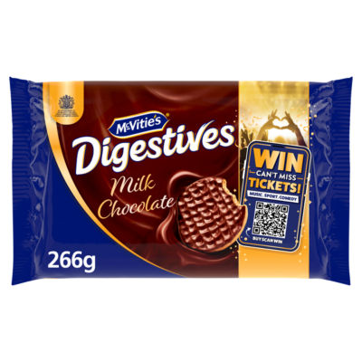 McVitie's milk chocolate digestive biscuits 2 x 266g, imported from the UK
