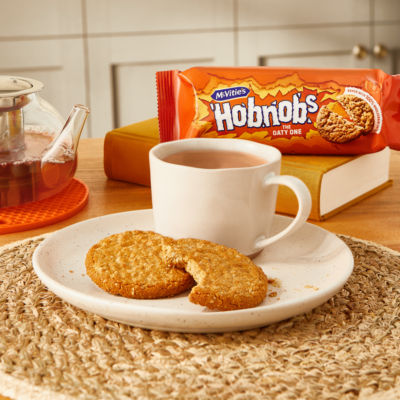 McVitie's Original Hobnobs oaty biscuits 255g, imported from the UK
