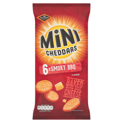 Jacob's cheese biscuits Smoky BBQ multipack 6x23g - British product