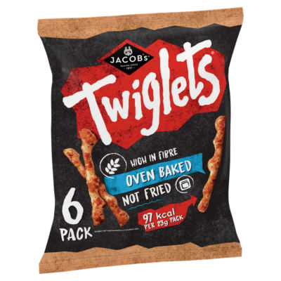 Jacob's Twiglets crunchy savoury wholewheat sticks multipack 6x23g, UK version