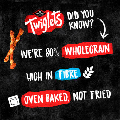 Jacob's Twiglets crunchy savoury wholewheat sticks multipack 6x23g, UK version