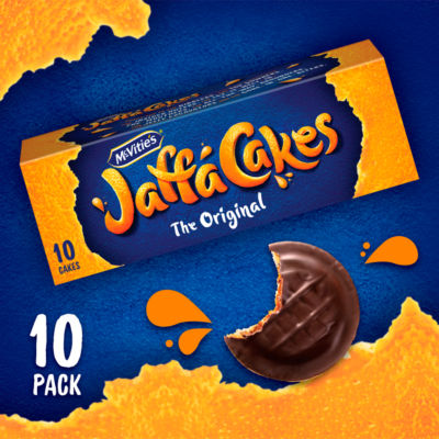 McVitie's Original Jaffa Cakes 10 Cakes 110g, imported from the UK