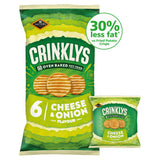 ASDA Jacob's Crinklys Cheese and Onion Savoury Biscuit Snack 6x23g- Buy online at McGrocer