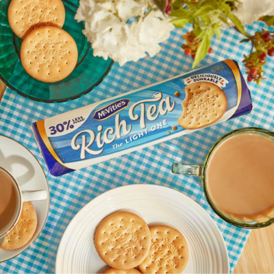McVitie's Rich Tea The Light One biscuits 300g, imported from the UK