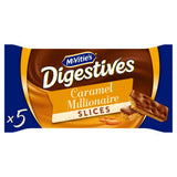 ASDA McVitie's Digestives Caramel Millionaire Slices with Milk Chocolate Biscuit Slices 109.9g- Buy online at McGrocer