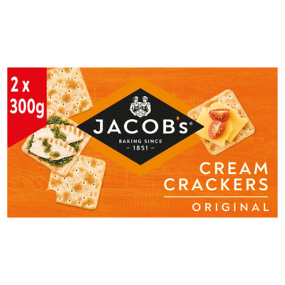 Jacob's Cream Crackers Original Twin Pack 600g, UK version