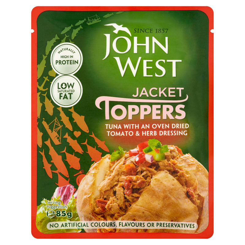 John West tuna tomato herb dressing 85g, UK version