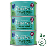 ASDA John West No Drain Tuna Chunks with a Little Spring Water MSC 3x100g- Buy online at McGrocer