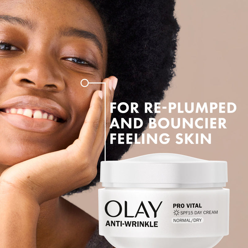 Olay Anti-Wrinkle Pro Vital Day Cream with SPF15 50ml, imported from the UK