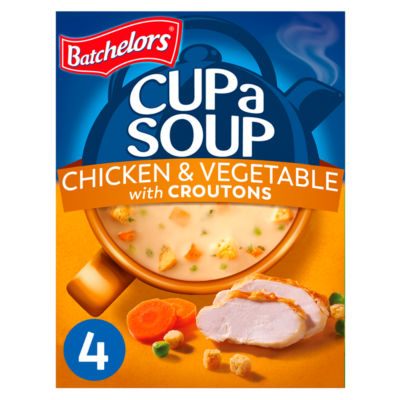 Batchelors instant soup chicken and vegetable with croutons 110g - British product