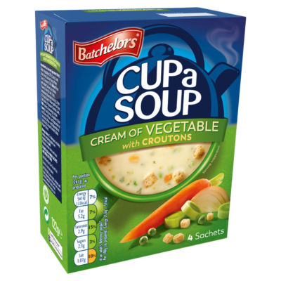 Batchelors Cup a Soup Cream of Vegetable 4 sachets - British product