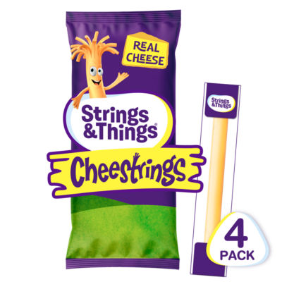 Strings & Things cheese strings 80g (4x20g) (British brand)