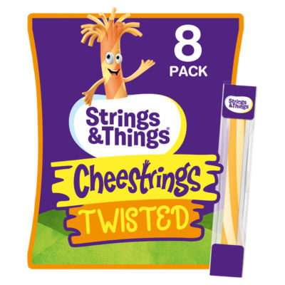 Strings & Things Twisted Cheestrings 160g (British brand)
