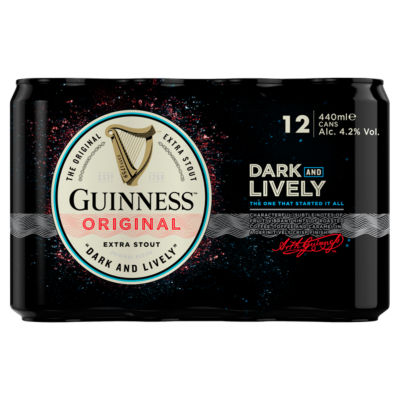 ASDA Guinness Original Extra Stout Beer 12 x 440ml- Buy online at McGrocer