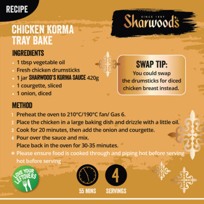 Sharwood's Korma cooking sauce 420g (British brand)