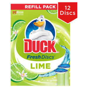 Duck Toilet Cleaner Fresh Discs Duo Refills Lime Toilet Bowl Cleaner 72ml