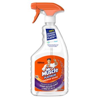 Mr Muscle Platinum shower cleaning spray 750ml - British product