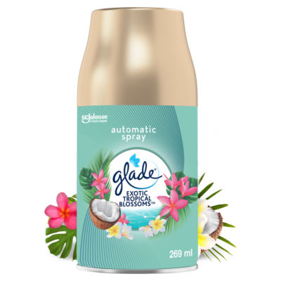 Glade automatic spray air freshener refill Tropical Blossoms 269ml, UK version