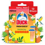 Duck Fresh Discs Tropical Summer toilet cleaner twin refill, UK version