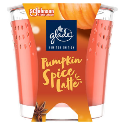 Glade small candle Pumpkin Spice Latte 129g, imported from the UK