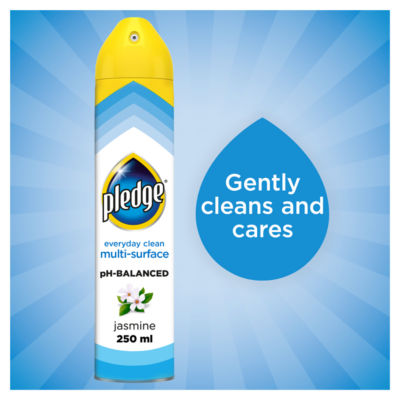 Pledge multi-surface cleaning aerosol Jasmine 250ml, imported from the UK