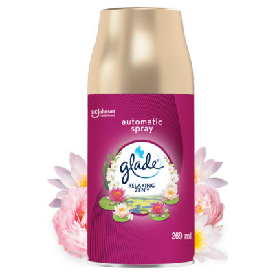 ASDA Glade Automatic Spray Air Freshener Refill Relaxing Zen 269ml- Buy online at McGrocer