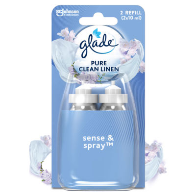 Glade air freshener refill Clean Linen 2x18ml, imported from the UK