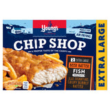 Filetes de pescado rebozados en cerveza extra grandes de Young's Chip Shop, 300 g