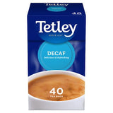 Tetley decaf tea bags 40 count 125g (British brand)