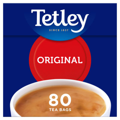 ASDA Tetley 80 Original Black Tea Bags 250g- Buy online at McGrocer