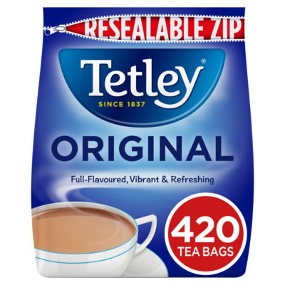 Tetley Original tea bags 420 count, imported from the UK