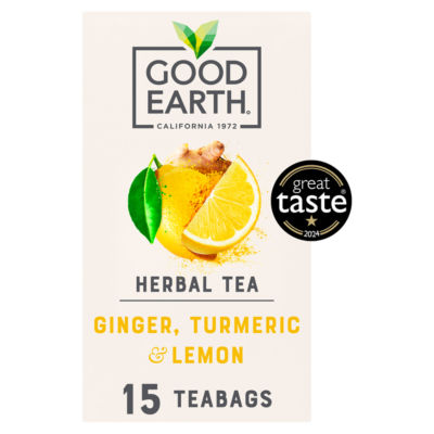 Good Earth Turmeric Lemon herbal tea bags x 15, UK version