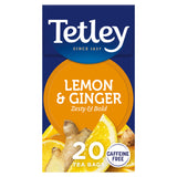 ASDA Tetley Zingy Lemon & Ginger Herbal Tea Bags x20- Buy online at McGrocer