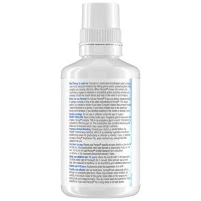 Colgate Peroxyl medicated mouthwash alcohol free 300ml, UK version