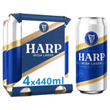 Harp Premium Irish Lager 4x440ml cans - British product