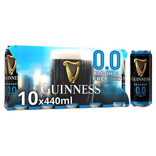 Guinness Draught 0.0% Non-Alcoholic Beer 10 Pack GOODS ASDA   