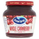 Ocean Spray whole cranberry sauce 250g, imported from the UK