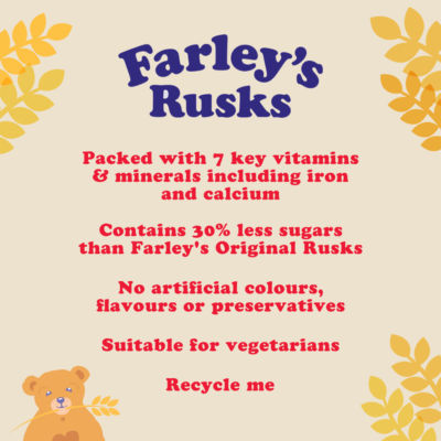 Heinz Reduced Sugar Rusks 150g, UK version