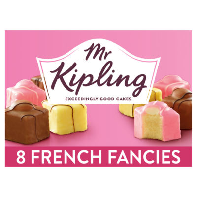 ASDA Mr Kipling French Fancies Assorted Flavour Cake Bars 8 Pack- Buy online at McGrocer