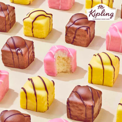 Mr Kipling French Fancies cakes 8 pack, imported from the UK