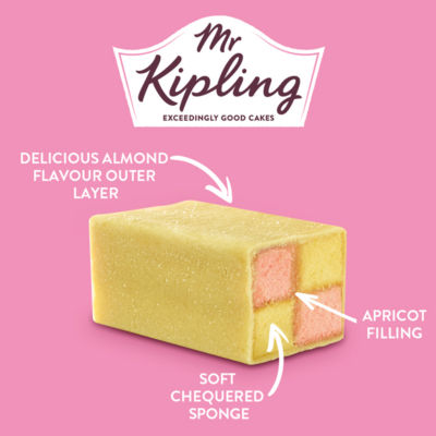 Mr Kipling Battenberg Cake 230g, imported from the UK