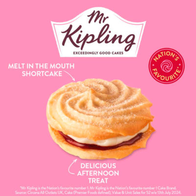 Mr Kipling Viennese Whirls 6 Pack, imported from the UK