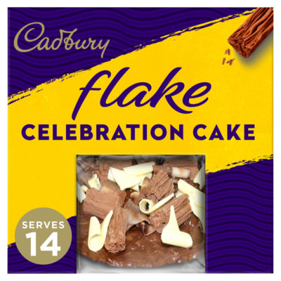 Cadbury Flake Celebration Chocolate Cake 14 Serves - British product