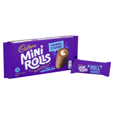 Cadbury milk chocolate mini cakes with vanilla filling 5 pack - British product
